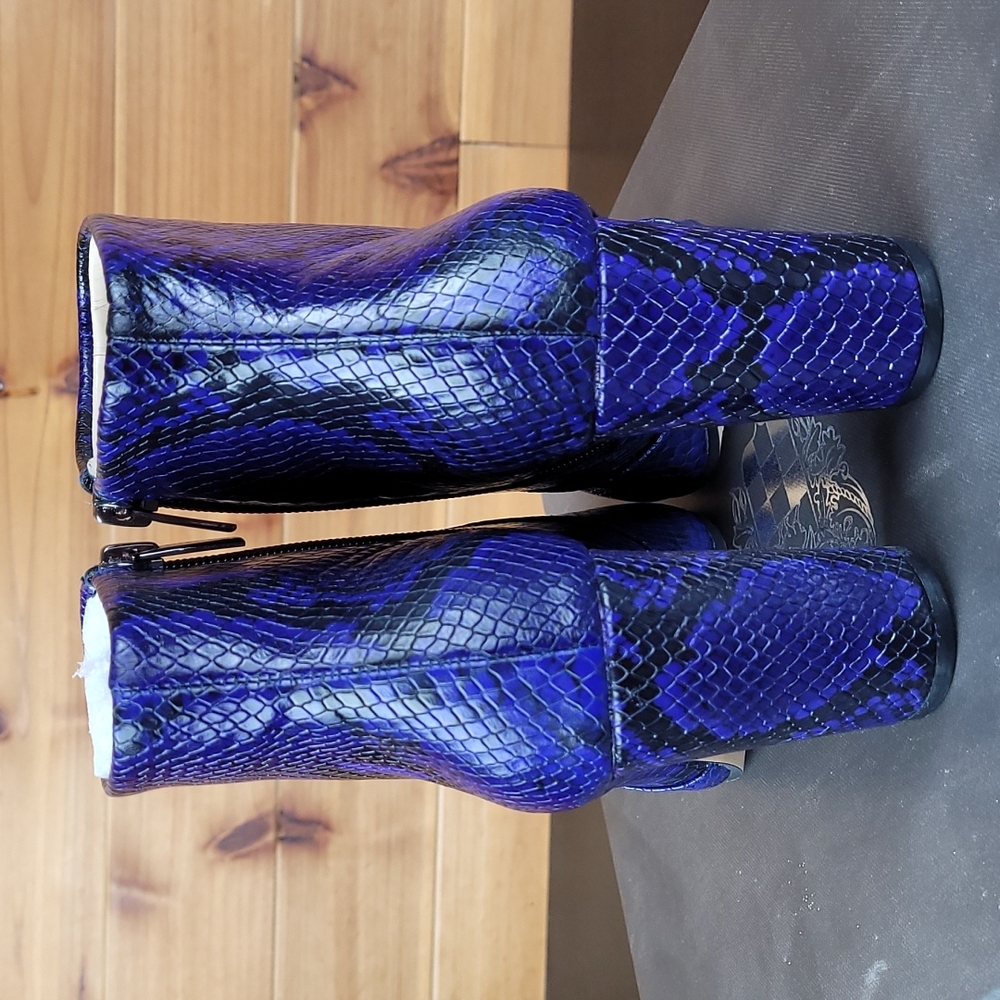 Vince Camuto Python Print Booties - image 5